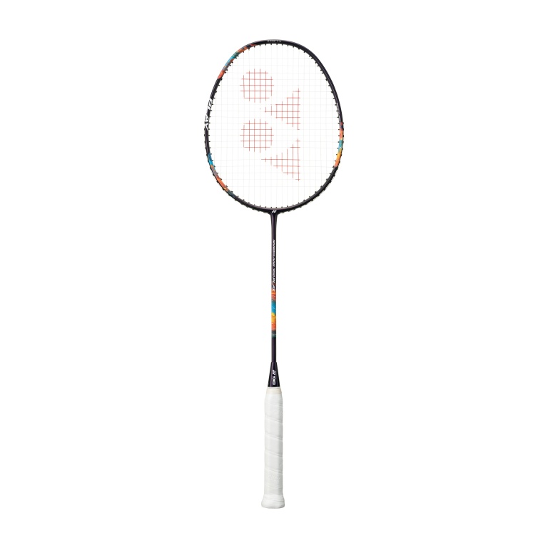 Rakieta do badmintona Yonex Nanoflare 700 Play (lekko grifflastyczna, elastyczna) 2025 fioletowa - naciągnięta -